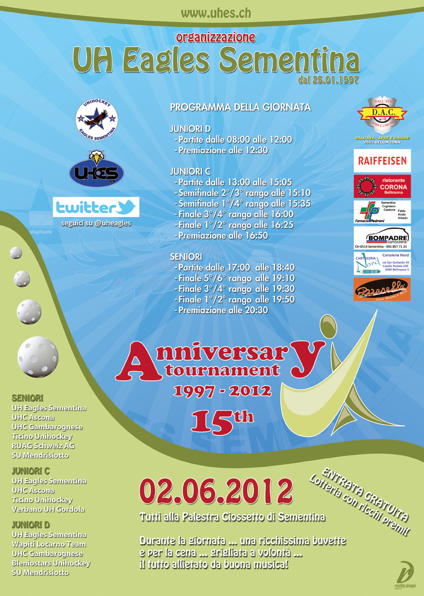 Flyer 15th Anniversary Tournament 2012