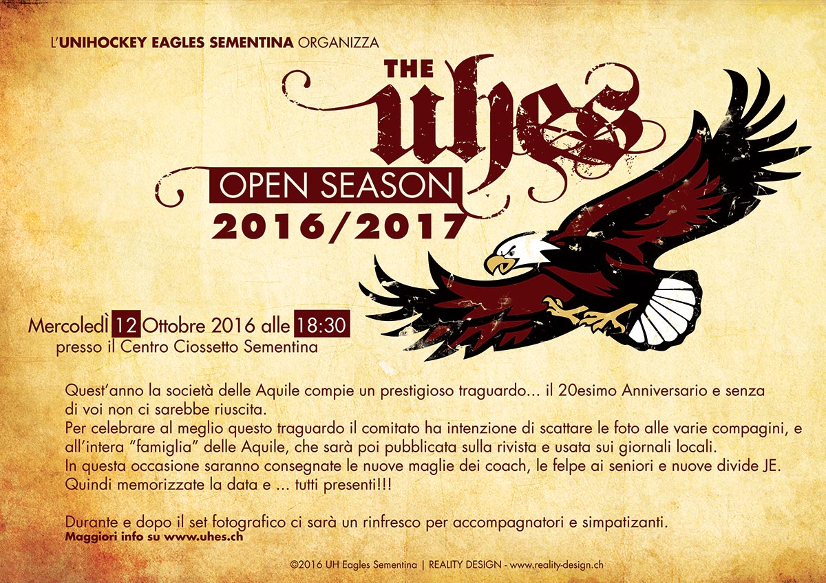Flyer The Open Season 2016/2017 Flyer The Open Season 2016/2017